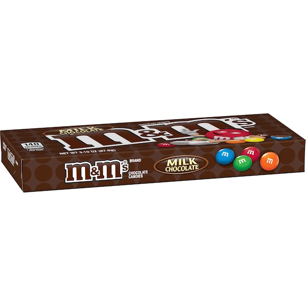 M&Ms Caja de Cine de Chocolate con Leche M&M's 3.1 oz., paquete de 12 - 313603