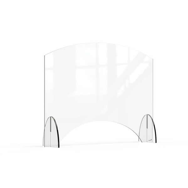 Rosseto Serving Solutions Avant Guarde 36x28 Acrylic Sneeze Guard with Pass-Through Window, 1 EA - AG010