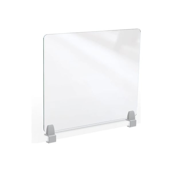 Mooreco MooreCo Clear Acrylic 24"H x 29"W Edge Clamp Acrylic Panel 4mm Thick - 45259