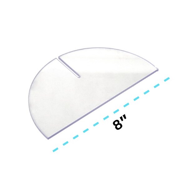 Alpine Industries 24"x 36"x 2"Clear Acrylic Sheet Table Top Protective Sneeze Guard, PK3 - ALP410-2436-T-3
