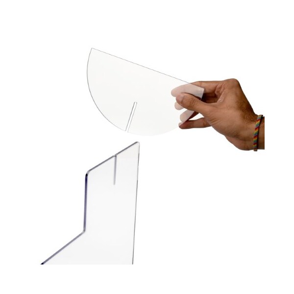 Alpine Industries 30"x 40"x 2"Clear Acrylic Sheet Table Top Protective Sneeze Guard - ALP410-3040-T