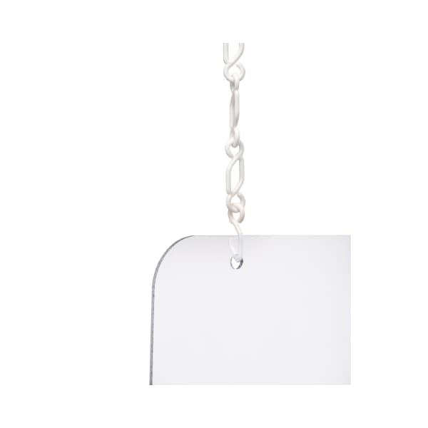 Alpine Industries 36"x 40"x 2"Clear Acrylic Sheet Hanging Protective Sneeze Guard - ALP410-3640-H