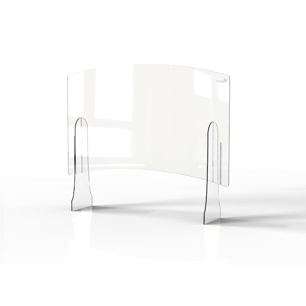 Rosseto Serving Solutions Avant Guarde Shield + Serve 48" Wide Double Level Sneeze Guard with Adjustable Pass Through, 1 EA - AG023