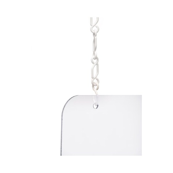 Alpine Industries 30"x 36"x 2"Clear Acrylic Sheet Hanging Protective Sneeze Guard, PK3 - ALP410-3036-H-3