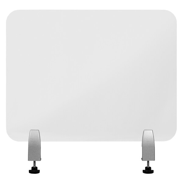 Flash Furniture Clear Acrylic Desk Partition, 18"H x 23"L, Hardware Included - BR-DDIA-4558-GG