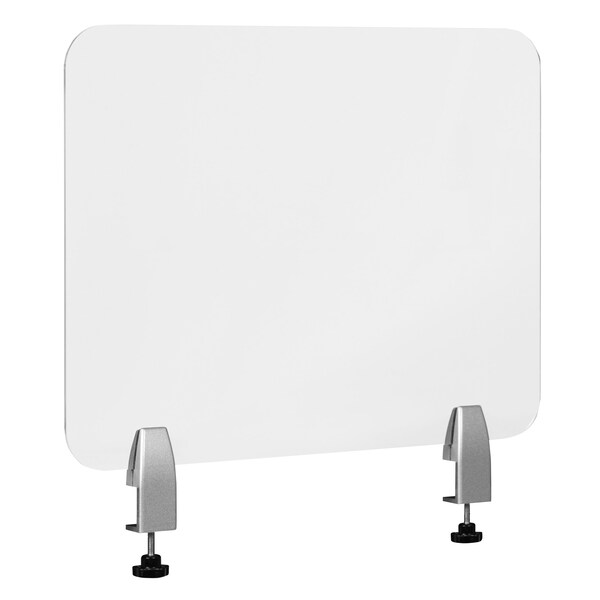 Flash Furniture Clear Acrylic Desk Partition, 18"H x 23"L, Hardware Included - BR-DDIA-4558-GG