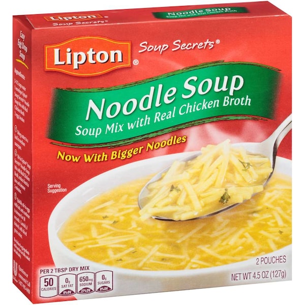 Sopa de fideos Lipton Savoury Lipton Soup Secrets de 4.5 oz, PK24 - 00324