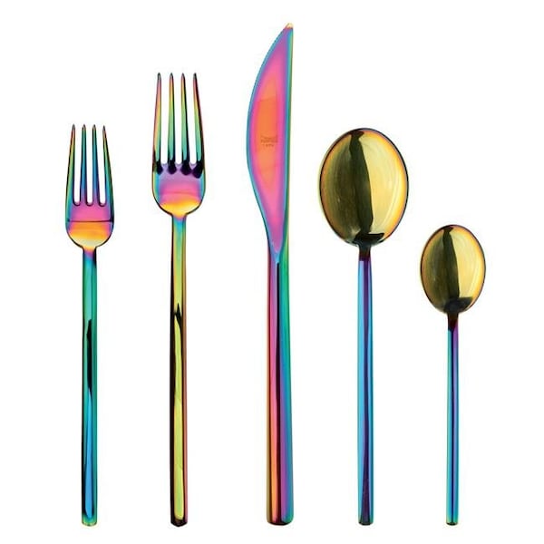 Mepra Mepra 109422005 Place Setting Due Rainbow Cutlery Set - 5 Piece - 109422005