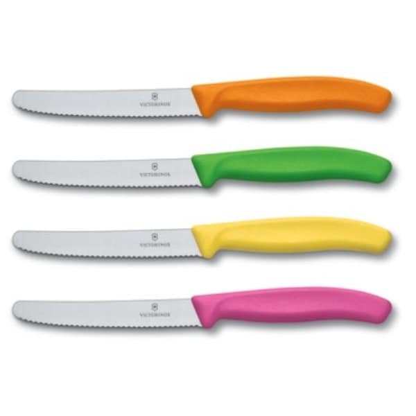 Swiss Army Brands 6.7836.4Us1 Kitchen Swiss Classic Sets 4-Piece Utility Set 40.5In Round, Serrated 1 Of Each Colo - VIC-6.7836.L119-X4