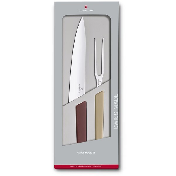 Swiss Army Brands 2024 Victorinox Kitchen Swiss Modern 2-Piece Carving Set Multicolored - VIC-6.9096.21G