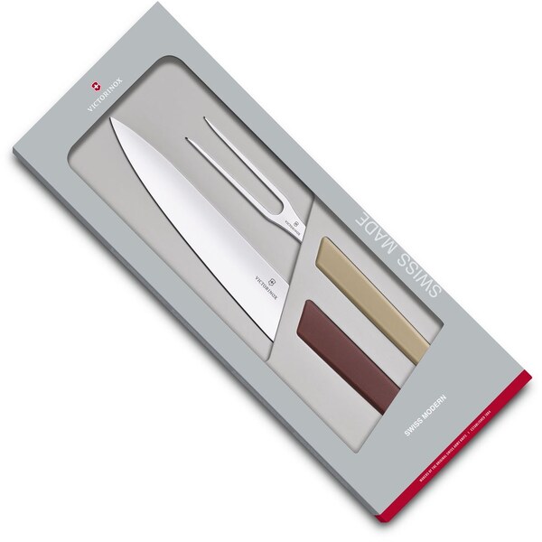 Swiss Army Brands 2024 Victorinox Kitchen Swiss Modern 2-Piece Carving Set Multicolored - VIC-6.9096.21G