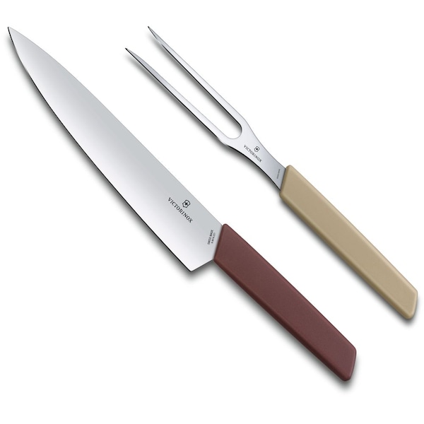 Swiss Army Brands 2024 Victorinox Kitchen Swiss Modern 2-Piece Carving Set Multicolored - VIC-6.9096.21G