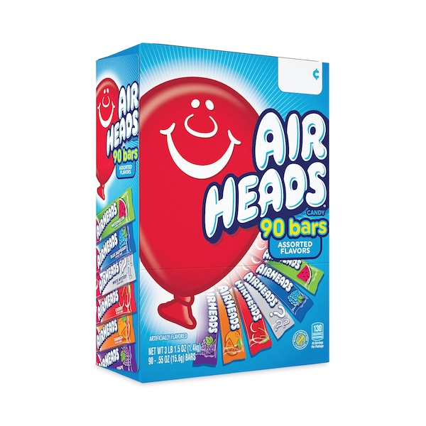 Caja de variedades Airheads, sabores surtidos, barra de 0.55 oz, 90 piezas - 6711