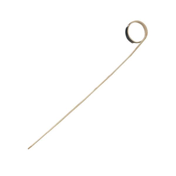Packnwood 7.09 In. Joyo Rond Black Bamboo Skewer With Side Twist, 2000PK - 209BBJOYO18