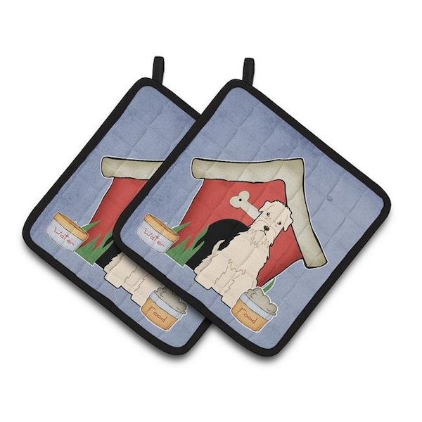 Carolines Treasures Carolines Treasures BB2815PTHD Dog House Collection Soft Coated Wheaten Terrier Pair of Pot Holders - BB2815PTHD