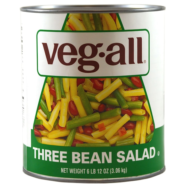 Veg-All Ensalada de Tres Frijoles 108 oz., Paquete de 6 - F003710006053