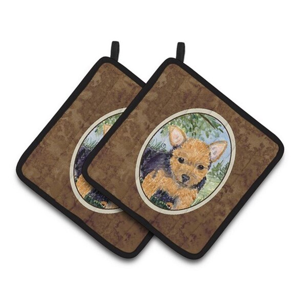 Carolines Treasures Norwich Terrier Pair of Pot Holders, 7.5 x 3 x 7.5 in. - SS8936PTHD