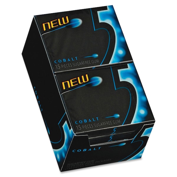 5 Gum Gum, 5 Cobalt, sin azúcar, 10 paquetes - 21265
