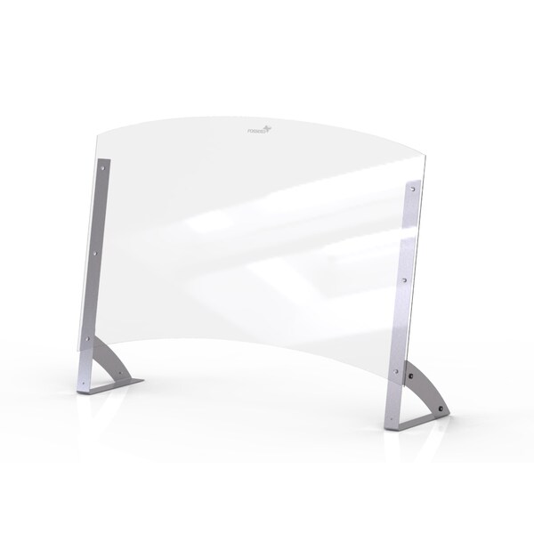 Rosseto Serving Solutions Avant Guarde Shield + Serve 48” Clear Buffet Sneeze Guard with 8.5" Tall Pass Through, 1 EA - AG203