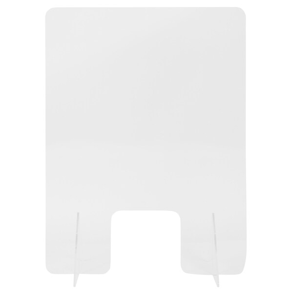 Flash Furniture Acrylic Free-Standing Register Shield / Sneeze Guard, 33"H x 24"L - BR-ASLF-3324-GG