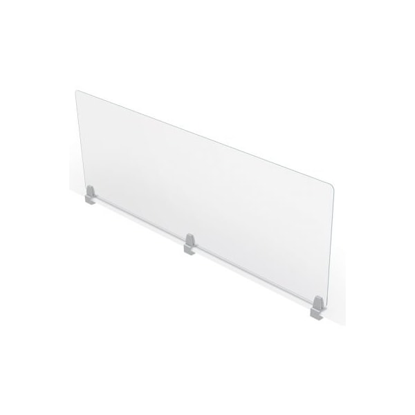 Mooreco MooreCo Clear Acrylic 24"H x 72"W Edge Clamp Acrylic Panel 4mm Thick - 45261