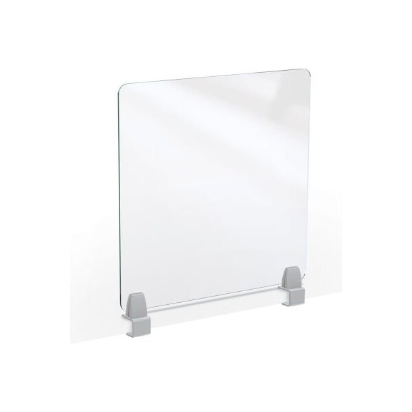 Mooreco MooreCo Clear Acrylic 24"H x 23"W Edge Clamp Acrylic Panel 4mm Thick - 45258