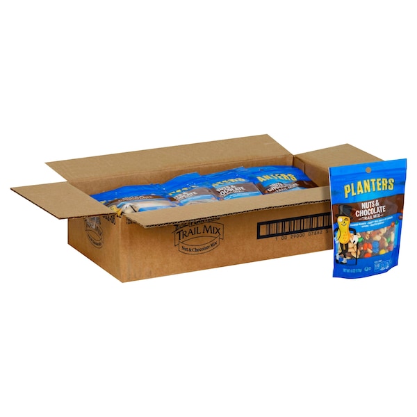 Mezcla de Frutos Secos y Chocolate Planters en Bolsa de 6 oz, paquete de 12 - 10029000078625