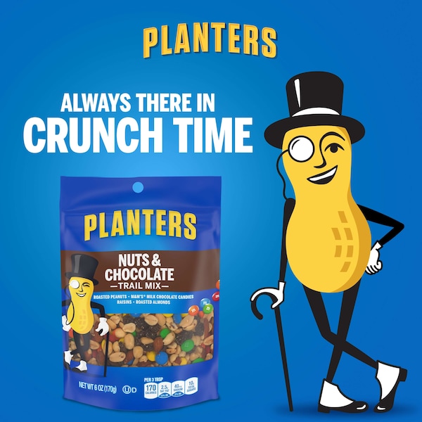 Mezcla de Frutos Secos y Chocolate Planters en Bolsa de 6 oz, paquete de 12 - 10029000078625