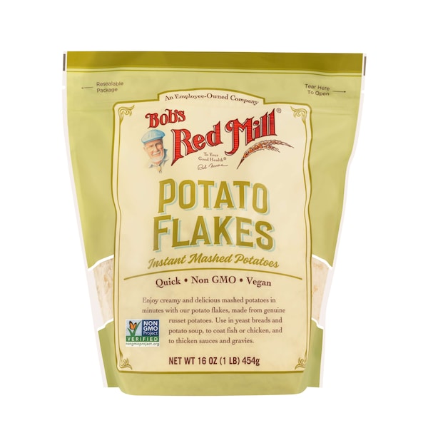 Bobs Red Mill Alimentos Naturales Copos de Papa de Bob's Red Mill 16 oz. Bolsas con Cierre, Paquete de 4 - 1454S164