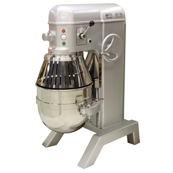 American Eagle AE-80P4A 80Qt Hybrid Belt/Gear Driven Planetary Mixer w/Guard, 220V/3Ph/60Hz, 3HP, 4spds. - AE-80P4A