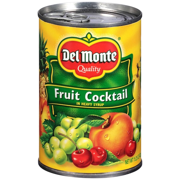 Del Monte En Conserva de Fruta en Almíbar Pesado Cóctel de Frutas 15.25 oz. Lata, Paquete de 12 - 2000839