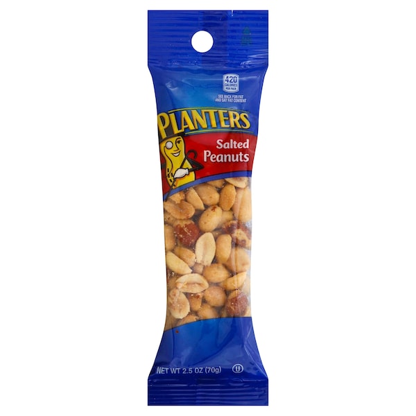 Planters Maní Salado 2.5 oz. Tubo, PK45 - 10029000016504