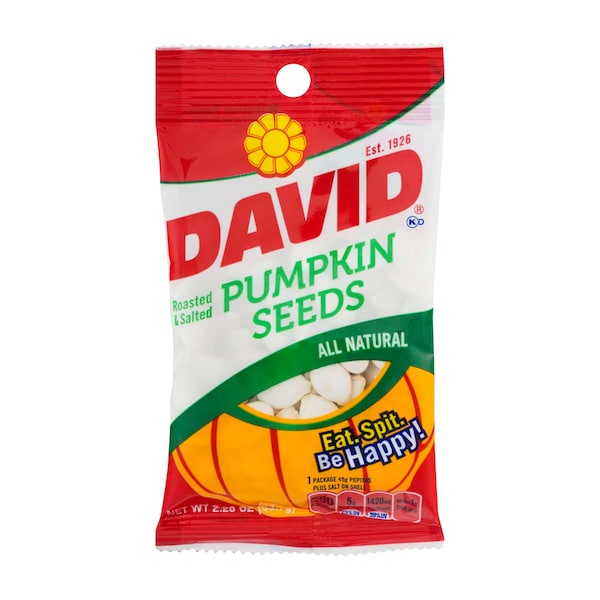 Semillas de calabaza original David David 2.25 oz., PK12 - 2620046370