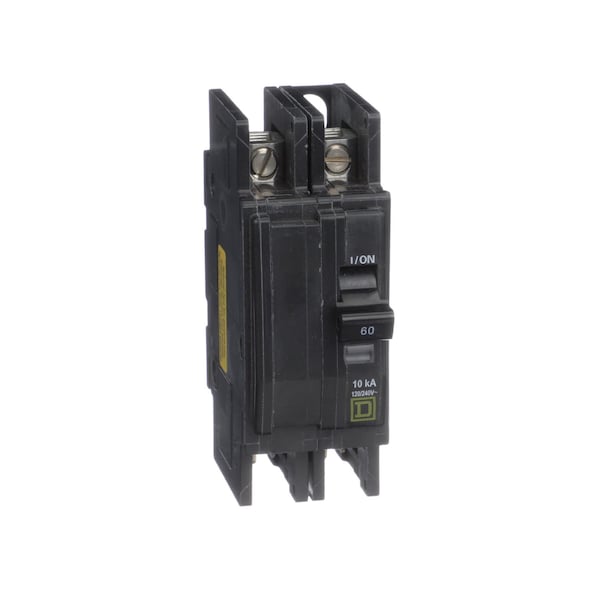 Square D Miniature Circuit Breaker, QOU Series, 60A, 2 Pole, 120/240V AC, 10kA at 120/240V AC - QOUQ260