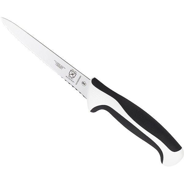 Mercer Cutlery Millennia 6" Utility Knife, Wavy Edge, Wht - M23406WBH