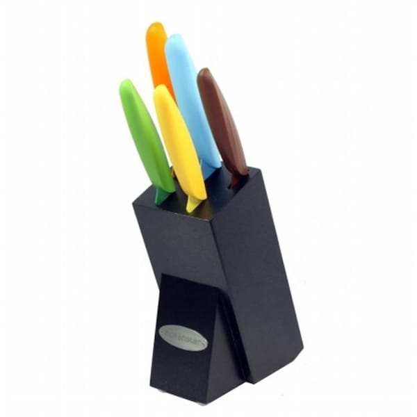 Oceanstar Oceanstar KS1217 6-Piece Non-Stick Coating knife set with Block  Elegant Black - KS1217