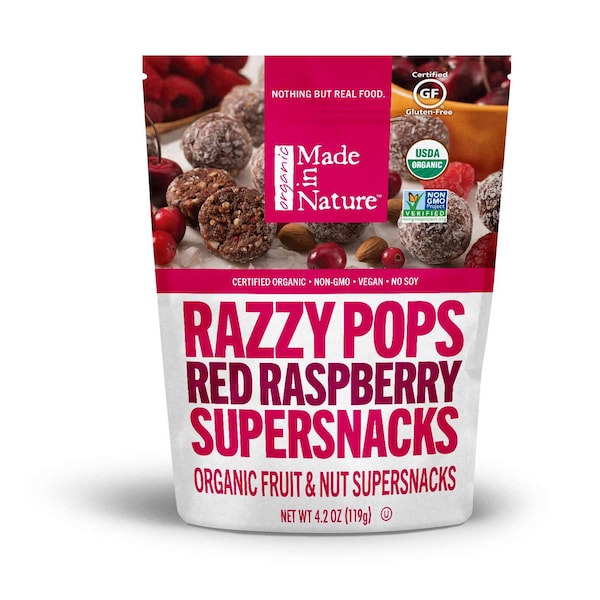 Hecho en la naturaleza Orgánico Razzy Pop 4.2 oz., Paquete de 6 - 50516