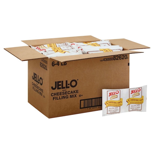 Jell-O Mezcla de Cheesecake en Bolsas de 4 libras, Paquete de 6 - 10043000826208