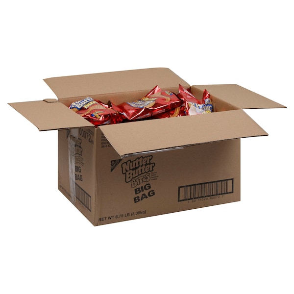 Galletas Nutter Butter de Nabisco en paquete individual de 3 oz, paquete de 36 - 00072