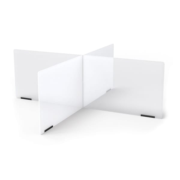 Jonti-Craft See-Thru Table Divider Shields, 4 Station, 47.5 in. x 47.5 in. x 16 in. - 9829JC