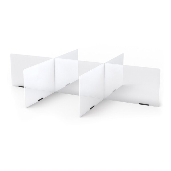 Jonti-Craft See-Thru Table Divider Shields, 6 Station, 70.5 in. x 47.5 in. x 16 in. - 9835JC