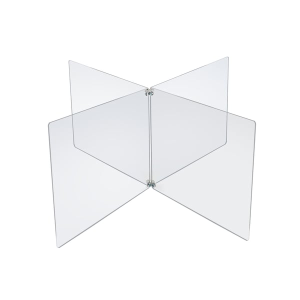 Azar Displays Clear Acrylic 4-Way Divider Shield - 179140