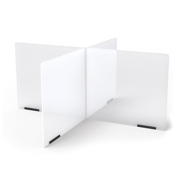 Jonti-Craft See-Thru Table Divider Shields, 4 Station, 35.5 in. x 35.5 in. x 16 in. - 9827JC