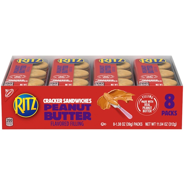 Sándwiches de Galleta Ritz con Mantequilla de Cacahuate de 1.35 oz., paquete de 112 - 00210