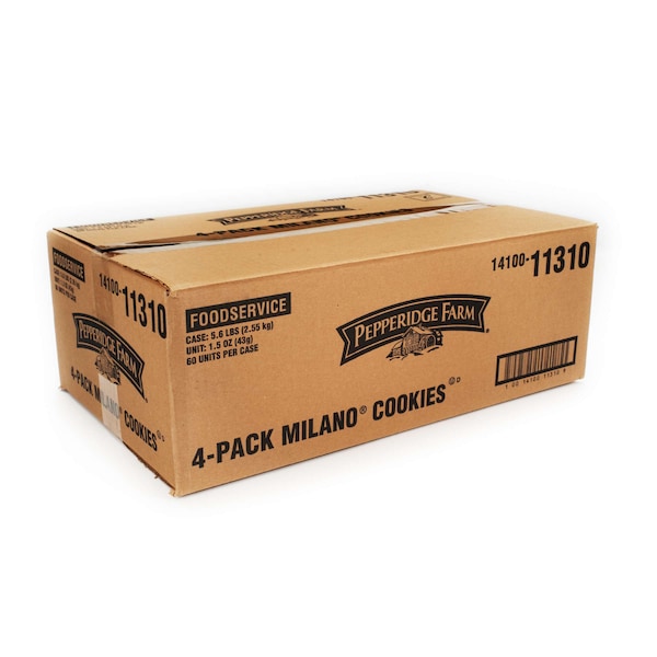 Galleta Milano de Pepperidge Farms en empaque de 1.5 oz, 4 piezas, paquete de 60 - 000011310