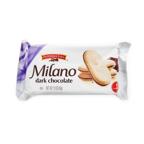 Galleta Milano de Pepperidge Farms en empaque de 1.5 oz, 4 piezas, paquete de 60 - 000011310