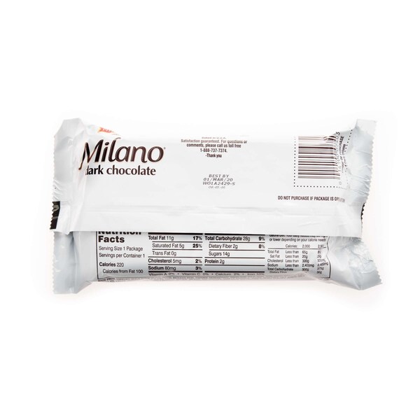 Galleta Milano de Pepperidge Farms en empaque de 1.5 oz, 4 piezas, paquete de 60 - 000011310