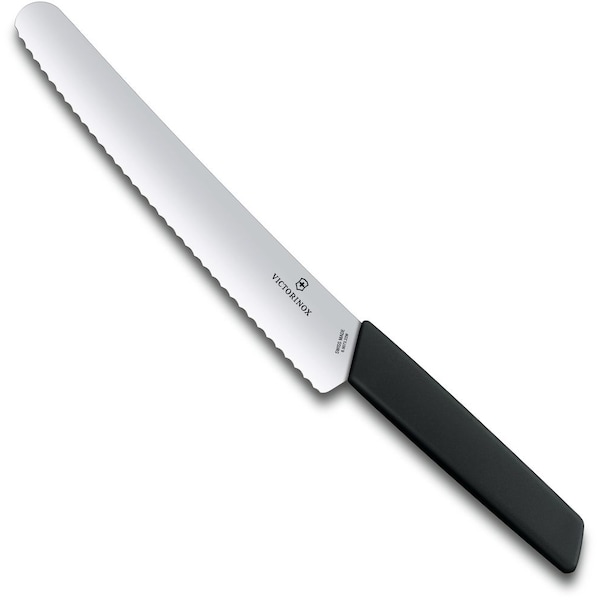 Swiss Army Brands 2024 Victorinox Kitchen Swiss Modern 8.5In Bread Knife Black - VIC-6.9073.22WB