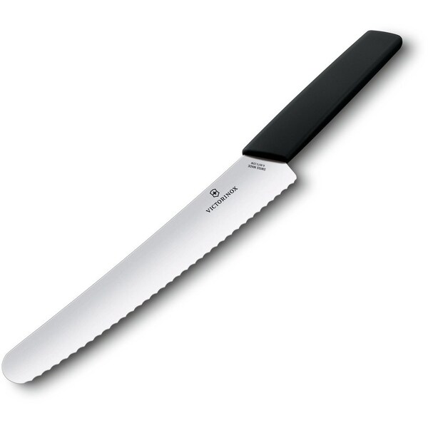 Swiss Army Brands 2024 Victorinox Kitchen Swiss Modern 8.5In Bread Knife Black - VIC-6.9073.22WB