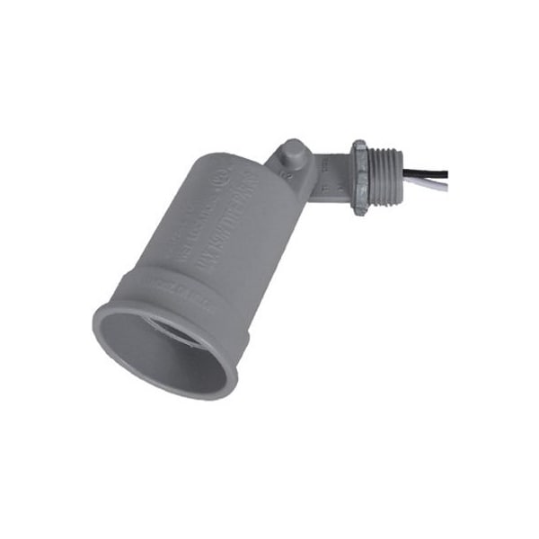 Hubbell ME GRY WP Porc Lamp - LH150-2